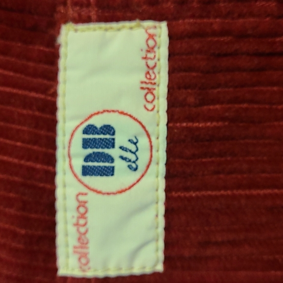 1970's Burgundy Corduroy Button Front Cotton Skirt - Picture 8 of 8